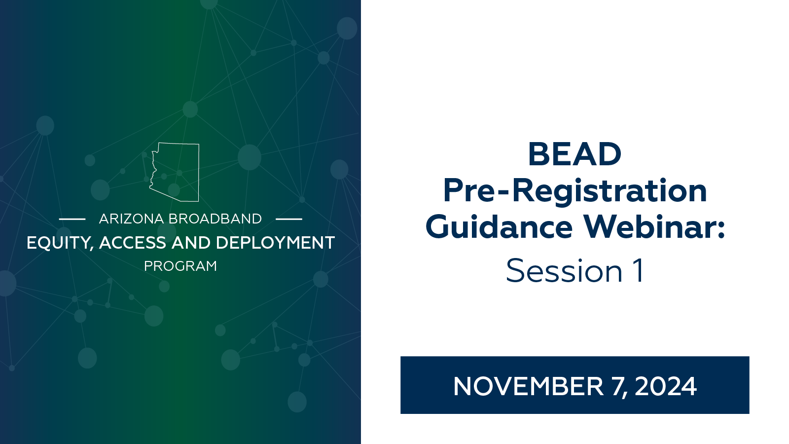 BEAD Pre-Registration Guidance Webinar - Session 1 thumbnail