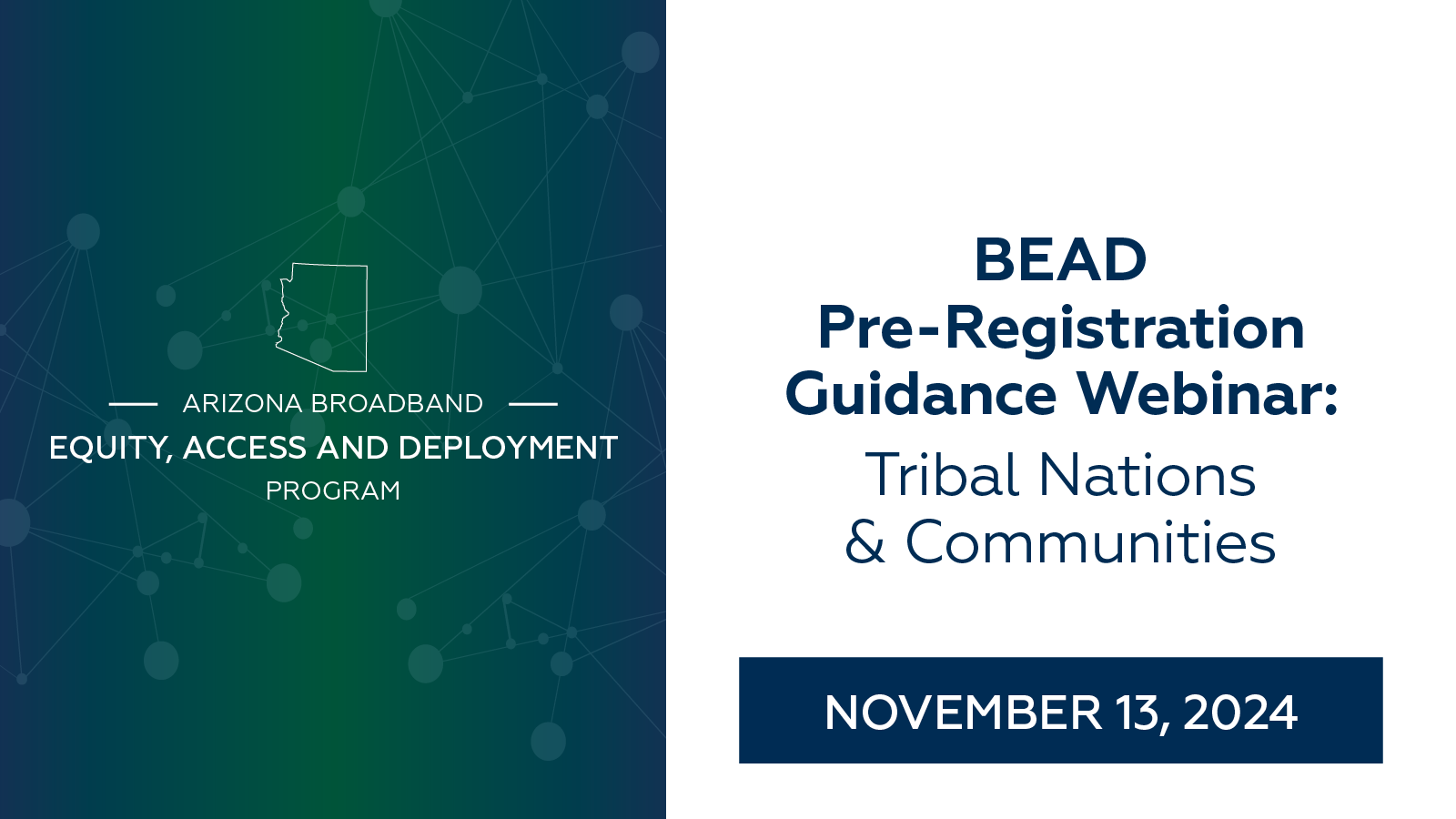 BEAD Pre-Registration Guidance Webinar - Tribal Nations & Communities thumbnail